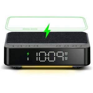 Radiobudzik Sencor SRC 6800 Cyfrowy radiobudzik z ładowarka bezprzewodowa 5