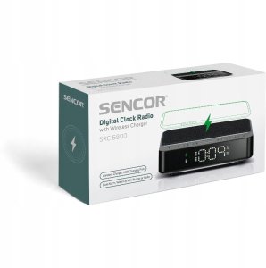 Radiobudzik Sencor SRC 6800 Cyfrowy radiobudzik z ładowarka bezprzewodowa 8