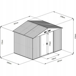 Drewutnia Fieldmann FZDO 1007 Domek ogrodowy 7 m? 3