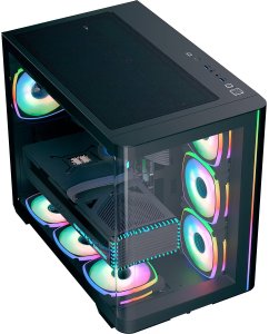 Obudowa Aerocool Aerocool P500C EVO-G-BK-v1, tower case Black, Tempered Glass x 2 2