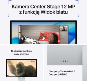 Monitor Apple Studio Display - Standard Glass - Podstawka z regulacją pochylenia (MFEX4RC/A) 4