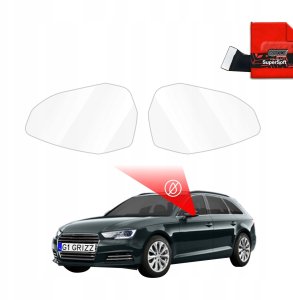 GrizzGlass Folia przeciwdeszczowa na lusterka GrizzGlass ZeroDrop do Audi A4 B9 (2020-2024) 3