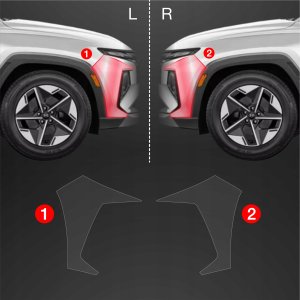 GrizzGlass Folia ochronna na zderzak GrizzGlass BodyShield do Hyundai Tucson Facelift (2024-2025) [2w1] 2