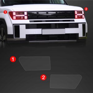 GrizzGlass Folia ochronna na lampy GrizzGlass BodyShield do Hyundai Santa Fe (2023-2025) [2w1] 2