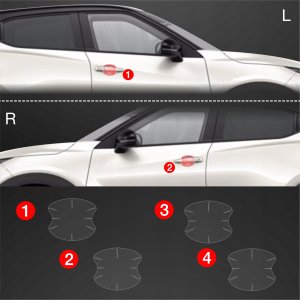 GrizzGlass Folia ochronna pod klamki GrizzGlass BodyShield do Nissan Juke Facelift (2024-2025) [2w1] 2