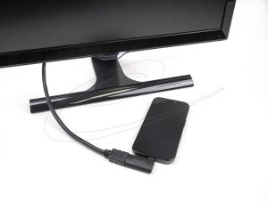 Adapter AV Delock USB Type-C Wtyk do gniazda HDMI (DP Alt Mode) Adapter 4K kątowy 2