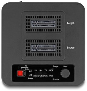 Stacja dokująca Delock USB 20 Gbps stacja dokująca dla 2 x M.2 NVMe PCIe SSD z funkcją klonowania i usuwania 2