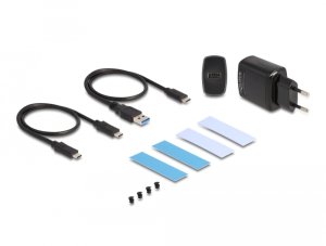 Delock Zewnętrzna obudowa USB 20 Gbps do 2 x M.2 NVMe PCIe SSD z gniazdo USB Type-C™ i RAID - beznarzędziowy 3