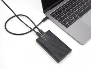 Delock Zewnętrzna obudowa USB 20 Gbps do 2 x M.2 NVMe PCIe SSD z gniazdo USB Type-C™ i RAID - beznarzędziowy 4