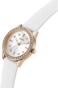 Zegarek Guess Zegarek damski Guess GW1030L4 CYRKONIE biały 7
