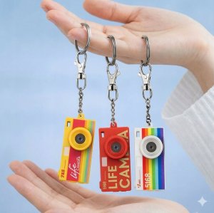 Kamera cyfrowa Xrec Mini Aparat Kamera Retro Video 2k Wisiorek Breloczek Z Karta 32gb / Xrec X9 / Biały 11