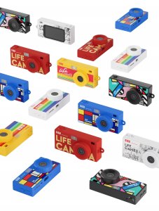 Kamera cyfrowa Xrec Mini Aparat Kamera Retro Video 2k Wisiorek Breloczek Z Karta 32gb / Xrec X9 / Biały 13