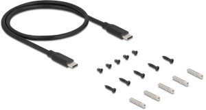 Karta sieciowa Delock 3 Port USB 5 Gbps Hub + RJ45 Gigabit LAN PoE++ Port złącze hosta USB Type-C™ w obudowie metalowej i 1,5 kV Isolation 2