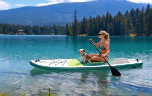 Rebel Active Deska do pływania SUP FunWater SUPFW69A 3,35m (zielono-biała) 6