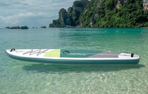Rebel Active Deska do pływania SUP FunWater SUPFW69A 3,35m (zielono-biała) 8