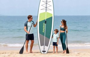 Rebel Active Deska do pływania SUP FunWater SUPFW69A 3,35m (zielono-biała) 9