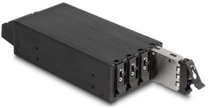 Kieszeń Delock Slim Bay Ramka wymienna na 4 x M.2 NVMe SSD z interfejsem Slim SAS SFF-8654 5