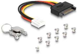 Kieszeń Delock Slim Bay Ramka wymienna na 4 x M.2 NVMe SSD z interfejsem Slim SAS SFF-8654 7