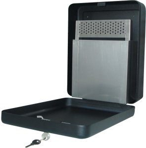 Kosz na śmieci QConnect Popielniczka ścienna Q-CONNECT, 3l, czarna 2