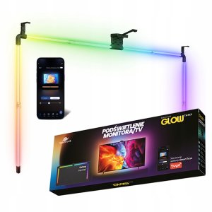 Taśma LED Spacetronik Podświetlenie do telewizora TV Spacetronik Glow Three 65 cali jak ambilight smart Tuya 12