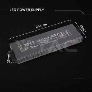 VTAC Zasilacz do LED hermetyczny SLIM V-TAC 200W 24V 8.25A IP67 filtr EMI VT-24202 2