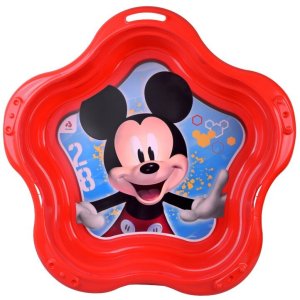 Jokomisiada Piaskownica zamykana plastikowa MUSZELKA 2w1 basenik Myszka Mickey SP0884 EDUKAMP 2