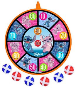 Stamp Dwustronna Tarcza na rzep Stitch 36cm + 6 piłek 4cm SP0881 EDUKAMP 3