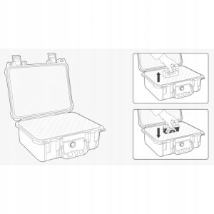 Toolcraft TOOLCRAFT IP67 TO-7746834 walizka na zewnątrz (L x B x H) 560 x 430 x 215 mm 2