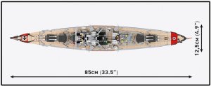 Cobi Battleship Bismarck 3204 klocków 50