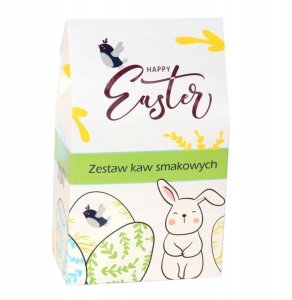 Cup&You Box wielkanocny - zestaw kaw smakowych mielonych kubek świeca sojowa zapachowa - paczka upominek prezent na Zajączka Wielkanoc dla kobiety faceta 4