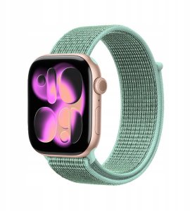 Crong Crong Nylon - Pasek sportowy do Apple Watch 38/40/41/42 mm (Atlantic Green) 5