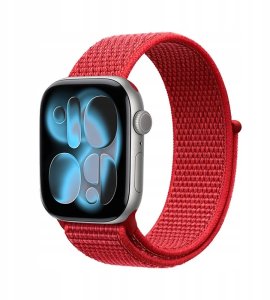Crong Crong Nylon - Pasek sportowy do Apple Watch 38/40/41/42 mm (Red Fusion) 5