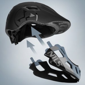 Nils Extreme MT401 RAYDEN KASK FULL FACE Z ODPINANĄ SZCZĘKĄ XS(48-53CM) NILS EXTREME 5