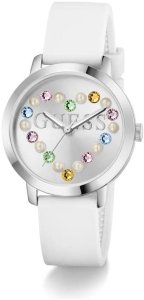 Zegarek Guess Zegarek damski GW0998L1 CYRKONIE biały 7