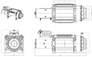 Husar Wyciągarka elektryczna HUSAR BST S 20000 LBS 24V 9072 kg lina 30 m 4