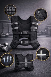 UnderFit Kamizelka treningowa z obciążeniem X-PRO 5 kg UNDERFIT do ćwiczeń 3