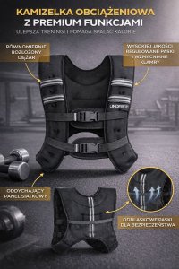 UnderFit Kamizelka treningowa z obciążeniem X-PRO 5 kg UNDERFIT do ćwiczeń 4