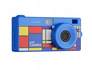 Kamera cyfrowa Xrec Mini Aparat Kamera Retro Video 2k Wisiorek Breloczek + Karta 32gb / Xrec X9 / Niebieski 2