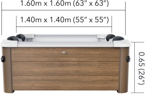 SPA ogrodowe MSpa Basen z hydromasażem sztywny Amber MSpa 6 osób SPA Bąbelki 5