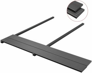 vidaXL vidaXL Deska Tarasowa 4 pcs Szary Kompozyt drewniano-plastikowy 8