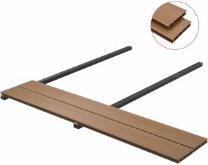 vidaXL vidaXL Deska Tarasowa 4 pcs Drewno tekowe 8