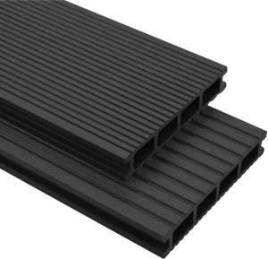 vidaXL vidaXL Deska Tarasowa 4 pcs Antracyt Kompozyt drewniano-plastikowy 7