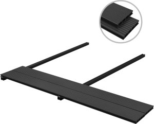 vidaXL vidaXL Deska Tarasowa 4 pcs Antracyt Kompozyt drewniano-plastikowy 8