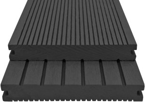 vidaXL vidaXL Deska Tarasowa 4 pcs Czarny Kompozyt drewniano-plastikowy 4