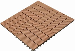 vidaXL vidaXL Płytka Tarasowa 11 pcs Brązowy 30 x 30 cm 3