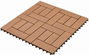 vidaXL vidaXL Płytka Tarasowa 11 pcs Brązowy 30 x 30 cm 3