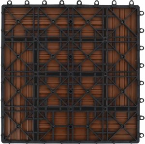 vidaXL vidaXL Płytka Tarasowa 11 pcs Brązowy 30 x 30 cm 4