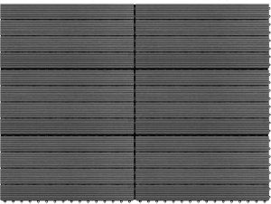 vidaXL vidaXL Płytka Tarasowa 6 pcs Szary 60 x 30 cm 4