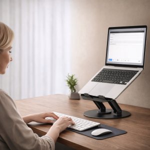 Wozinsky Podstawka Wozinsky WRS-K75 obrotowa pod laptopa tablet - czarna 11