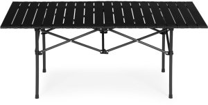 ModernHome Stolik turystyczny składany 120x55 cm kempingowy z torbą czarny MultiGarden EDUKAMP 4